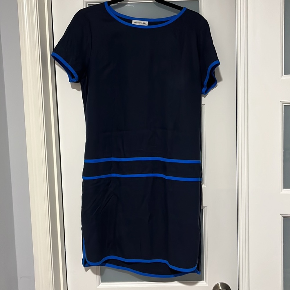 Lacoste navy blue dress with pockets